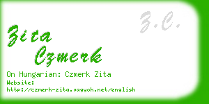 zita czmerk business card